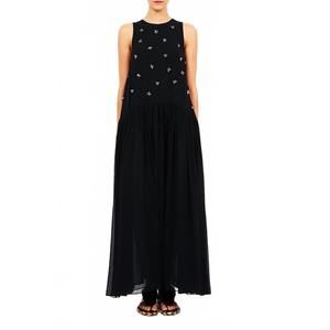 NEW ULLA JOHNSON eleni sleeveless maxi dress in noir